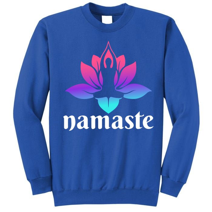 Lotus Flower Namaste Yoga Gift Tall Sweatshirt