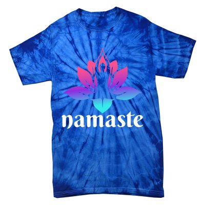 Lotus Flower Namaste Yoga Gift Tie-Dye T-Shirt