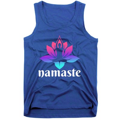 Lotus Flower Namaste Yoga Gift Tank Top