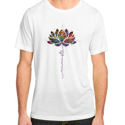 Lotus Flower Namaste Yoga Watercolor Meditation Zen Bohemian Adult ChromaSoft Performance T-Shirt