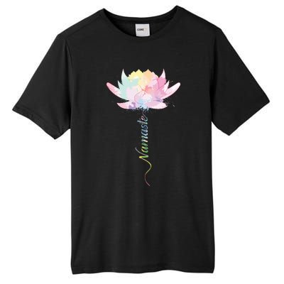 Lotus Flower Namaste Yoga Watercolor Meditation Zen Bohemian Tall Fusion ChromaSoft Performance T-Shirt