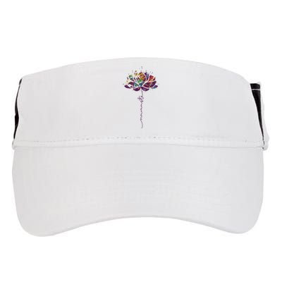 Lotus Flower Namaste Yoga Watercolor Meditation Zen Bohemian Adult Drive Performance Visor