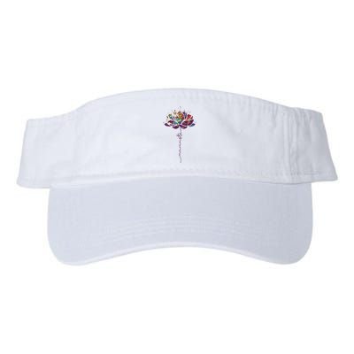 Lotus Flower Namaste Yoga Watercolor Meditation Zen Bohemian Visor