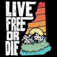Live Free Or Die Retro New Hampshire Nature Graphic T-Shirt