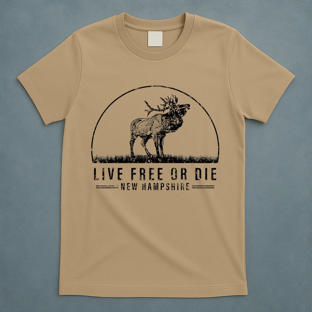 Live Free Or Die New Hampshire Nature Vintage T-Shirt
