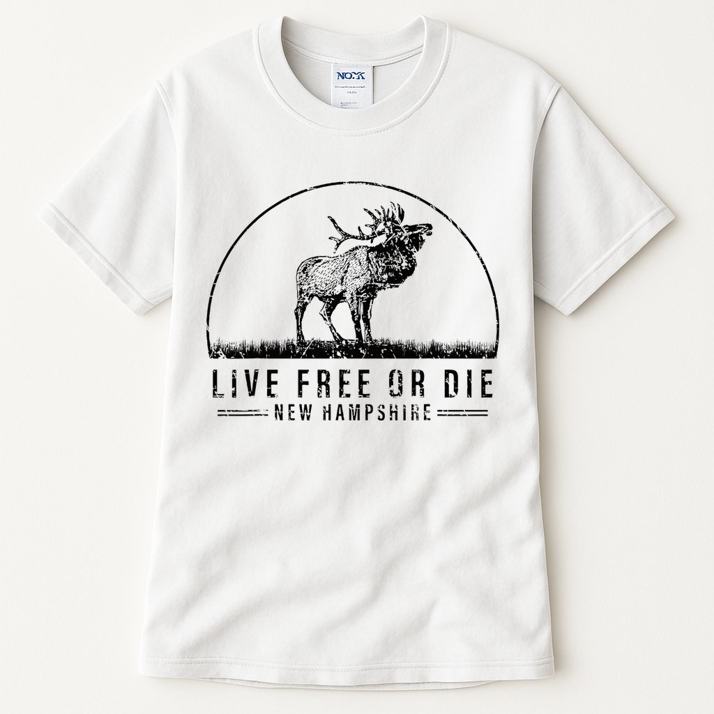 Live Free Or Die New Hampshire Nature Vintage Tall T-Shirt