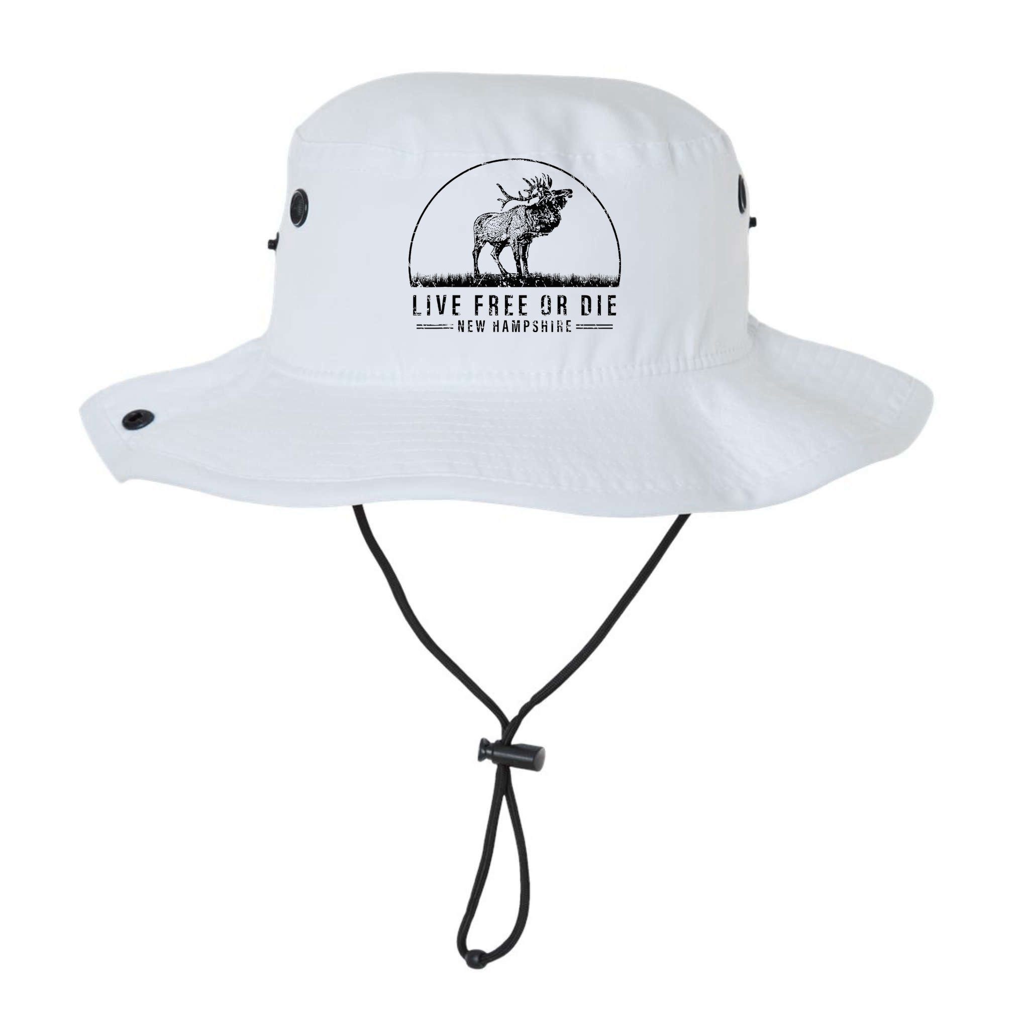 Live Free Or Die New Hampshire Nature Vintage Bucket Hat