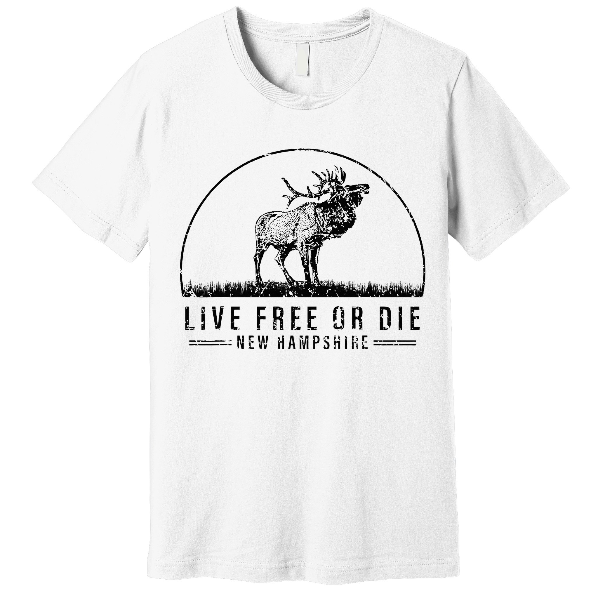 Live Free Or Die New Hampshire Nature Vintage Premium T-Shirt