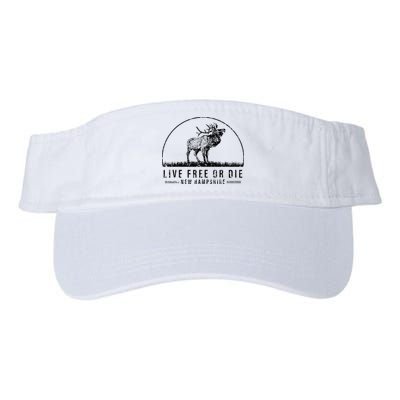 Live Free Or Die New Hampshire Nature Vintage Visor