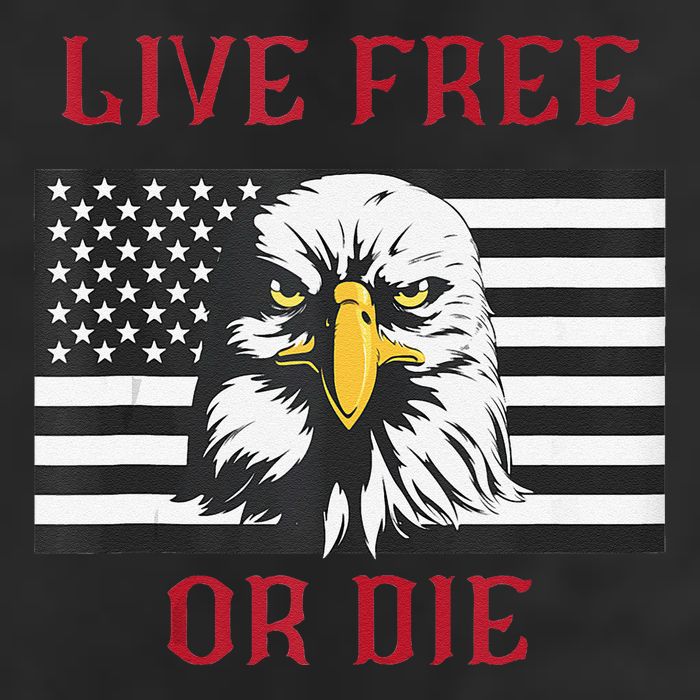 Live Free Or Die Bald Eagle American Flag Hat