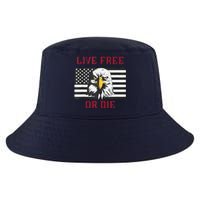 Live Free Or Die Bald Eagle American Flag Cool Comfort Performance Bucket Hat