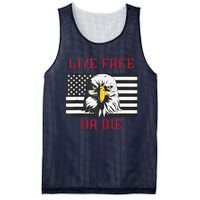 Live Free Or Die Bald Eagle American Flag Mesh Reversible Basketball Jersey Tank