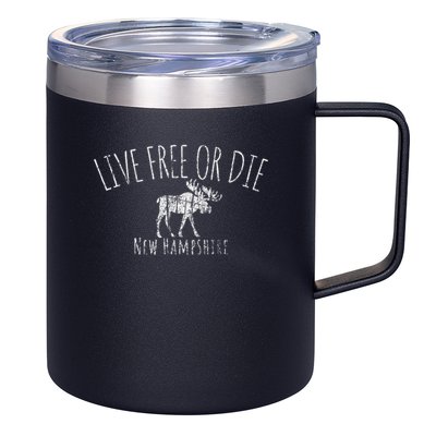 Live Free Or Die New Hampshire 12oz Stainless Steel Coffee Mug