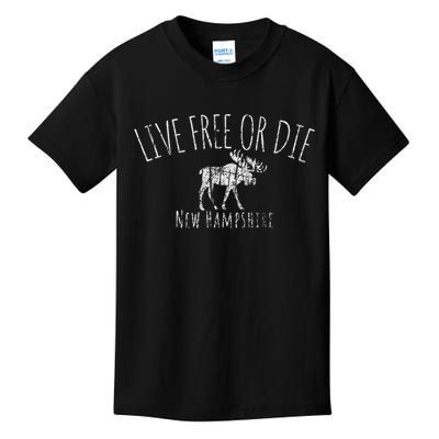 Live Free Or Die New Hampshire Kids T-Shirt