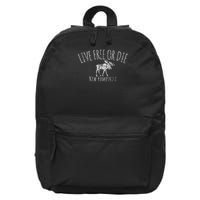 Live Free Or Die New Hampshire 16 in Basic Backpack