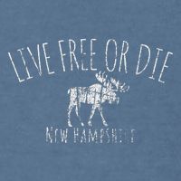 Live Free Or Die New Hampshire Garment-Dyed Sweatshirt