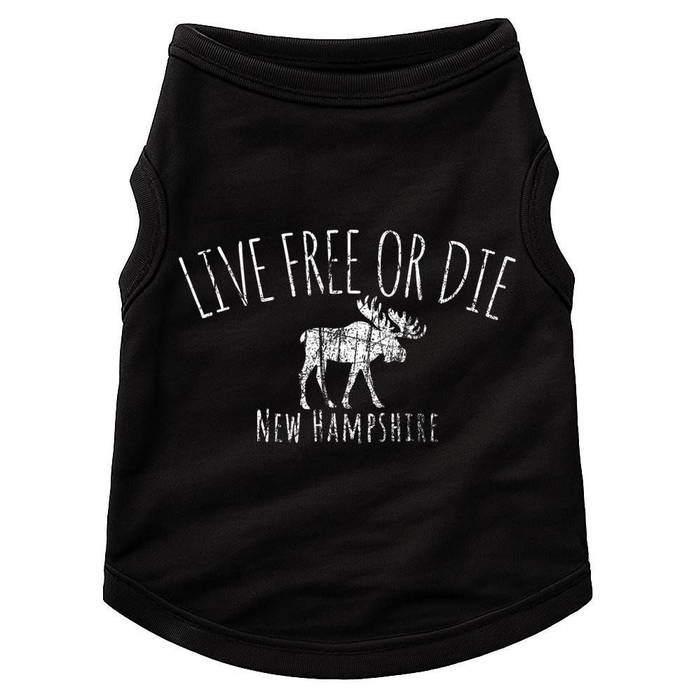 Live Free Or Die New Hampshire Doggie Tank