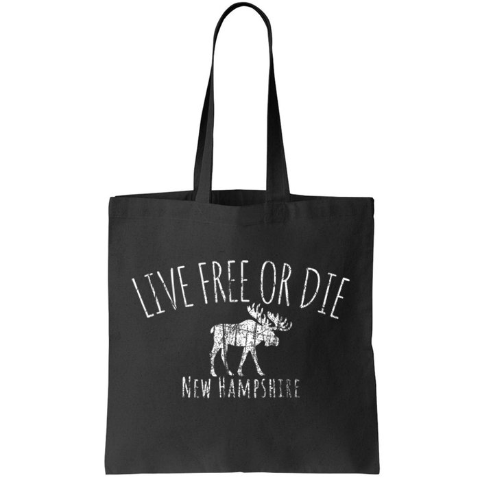 Live Free Or Die New Hampshire Tote Bag