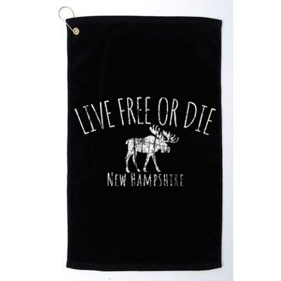 Live Free Or Die New Hampshire Platinum Collection Golf Towel