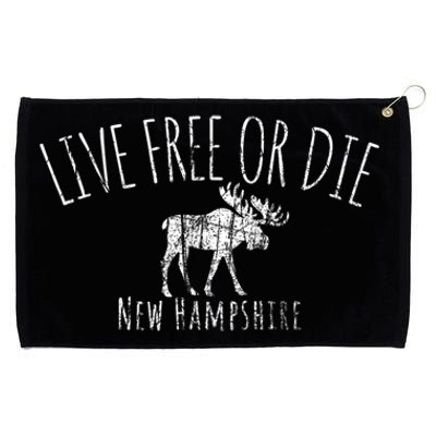 Live Free Or Die New Hampshire Grommeted Golf Towel