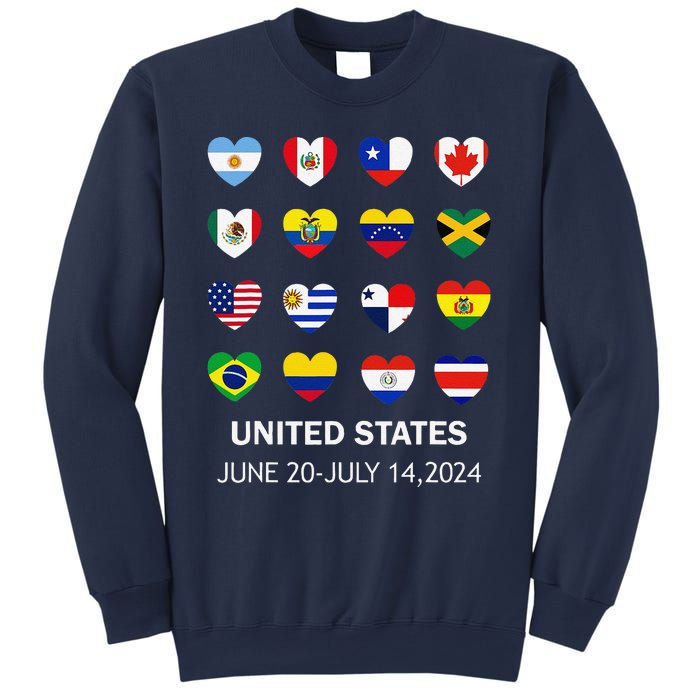 List Flag Of Countries In Copa United States Of America 2024 Sweatshirt