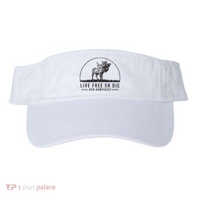 Live Free Or Die New Hampshire Nature Vintage Visor
