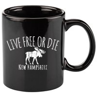 Live Free Or Die New Hampshire 11oz C Handle Ceramic Mug