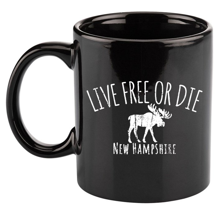 Live Free Or Die New Hampshire 11oz C Handle Ceramic Mug