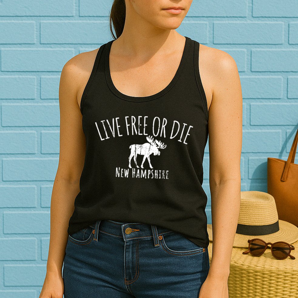 Live Free Or Die New Hampshire Womens Tank Top