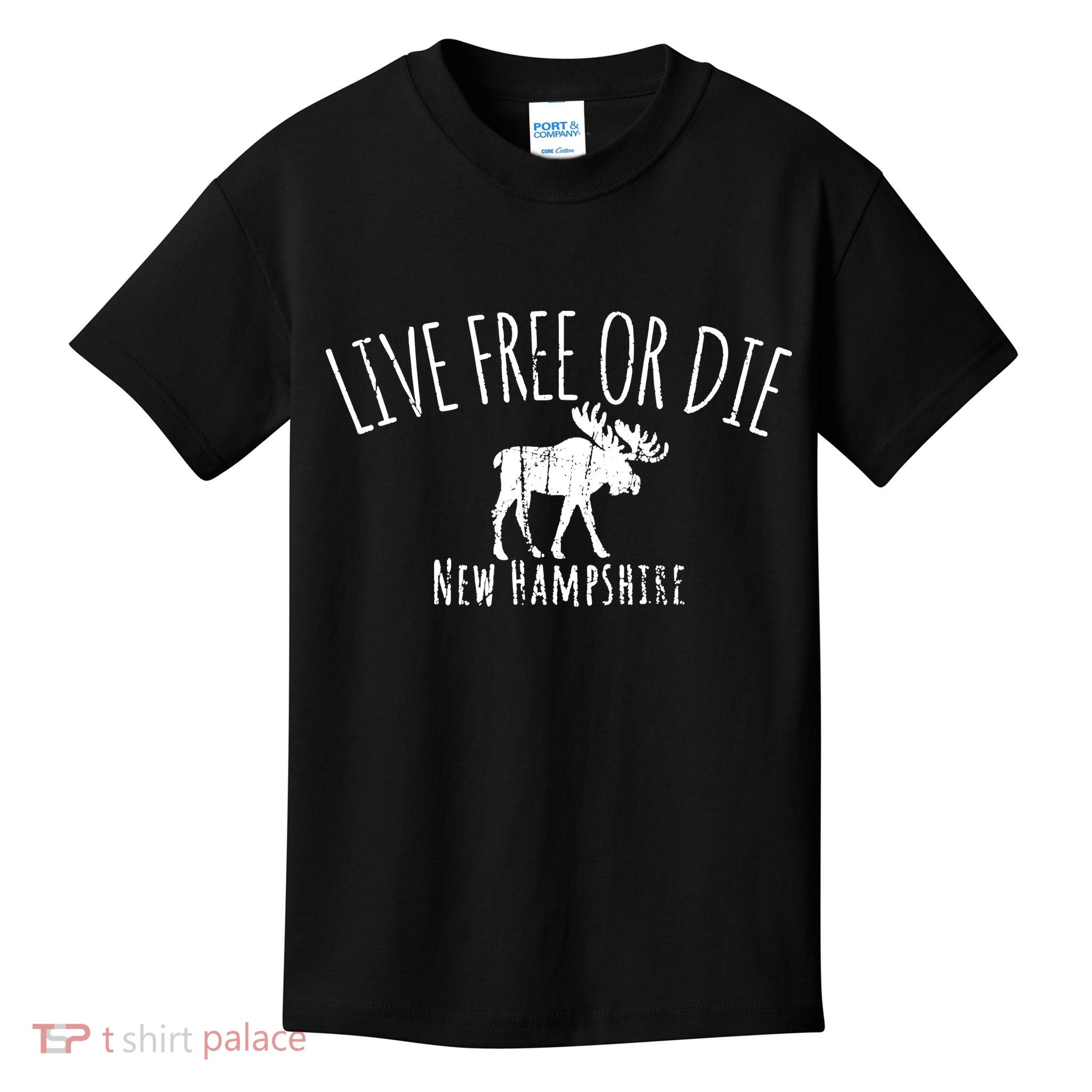 Live Free Or Die New Hampshire Kids T-Shirt