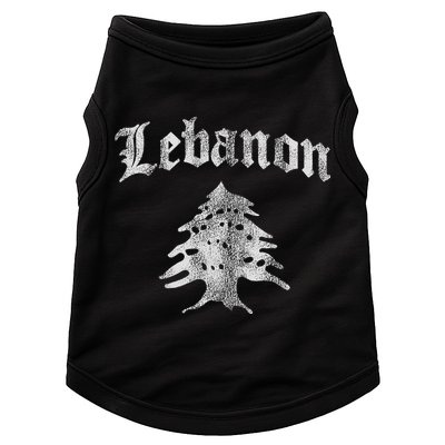 Lebanese Flag Of Lebanon Souvenir Doggie Tank
