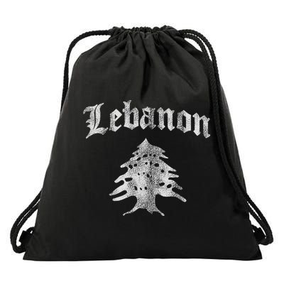 Lebanese Flag Of Lebanon Souvenir Drawstring Bag