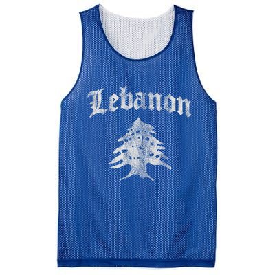 Lebanese Flag Of Lebanon Souvenir Mesh Reversible Basketball Jersey Tank