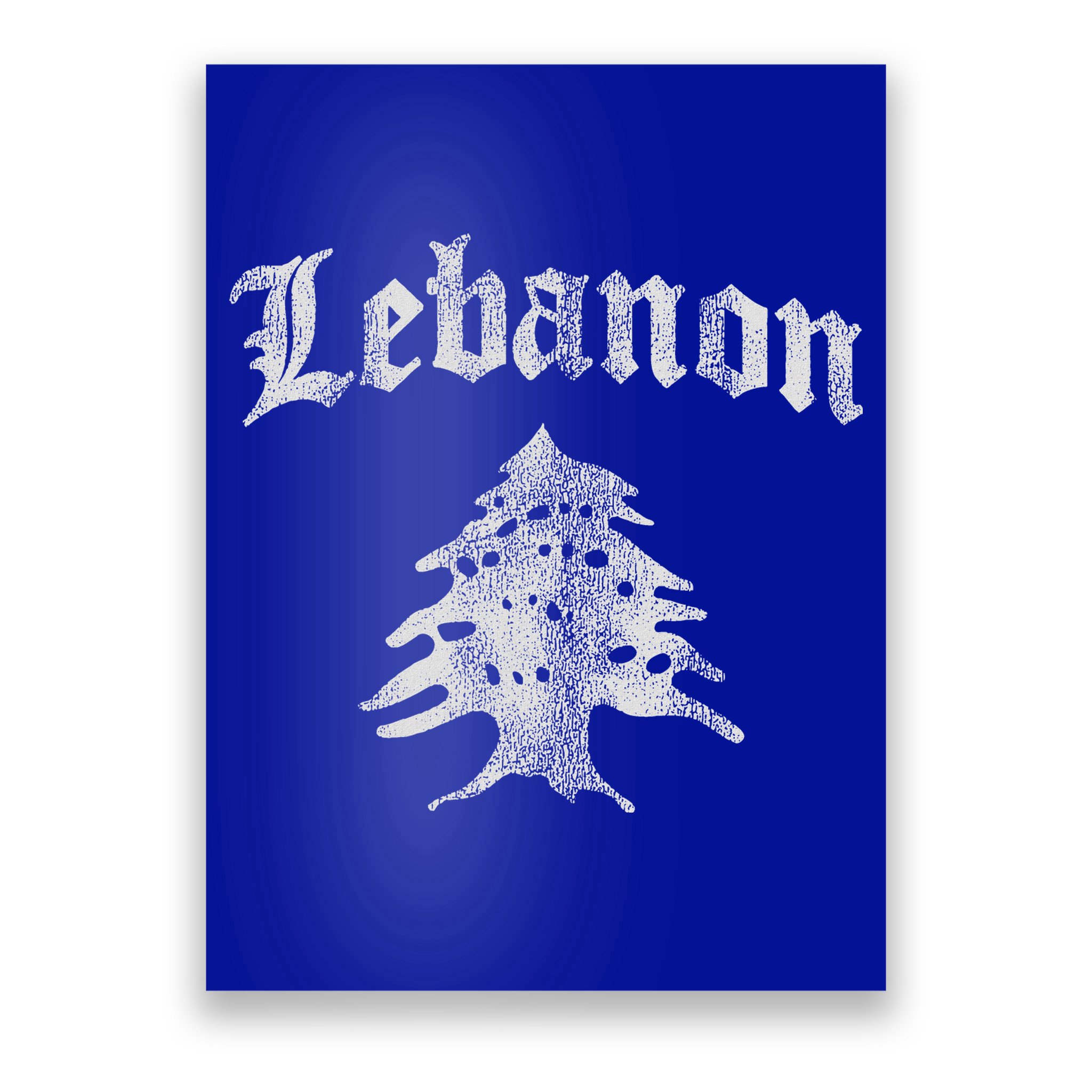 Lebanese Flag Of Lebanon Souvenir Poster