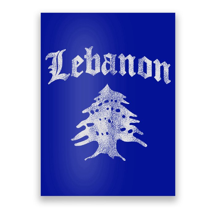 Lebanese Flag Of Lebanon Souvenir Poster