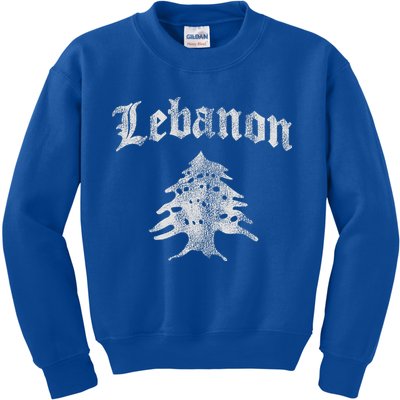 Lebanese Flag Of Lebanon Souvenir Kids Sweatshirt