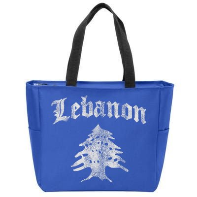 Lebanese Flag Of Lebanon Souvenir Zip Tote Bag