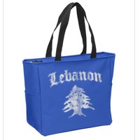 Lebanese Flag Of Lebanon Souvenir Zip Tote Bag