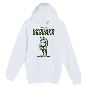 Loveland Frogman Ohio Tourist Visitor Premium Pullover Hoodie