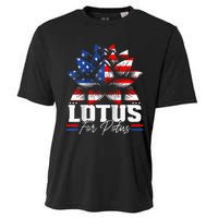 Lotus For Potus Kamala Harris For President Raglan Baseball Cooling Performance Crew T-Shirt