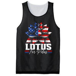 Lotus For Potus Kamala Harris For President Raglan Baseball Mesh Reversible Basketball Jersey Tank