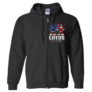 Lotus For Potus Kamala Harris For President Raglan Baseball Full Zip Hoodie