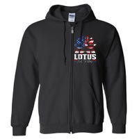 Lotus For Potus Kamala Harris For President Raglan Baseball Full Zip Hoodie