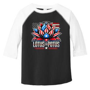 Lotus For Potus Kamala Harris 2024 President Trend Election Toddler Fine Jersey T-Shirt