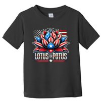 Lotus For Potus Kamala Harris 2024 President Trend Election Toddler T-Shirt