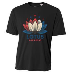 Lotus For Potus Kamala Harris 2024 Trend President Election Cooling Performance Crew T-Shirt