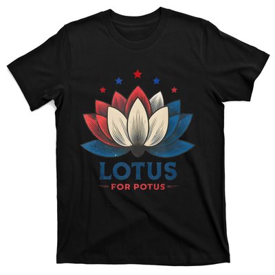 Lotus For Potus Kamala Harris 2024 Trend President Election T-Shirt