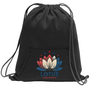 Lotus For Potus Kamala Harris 2024 Trend President Election Sweatshirt Cinch Pack Bag