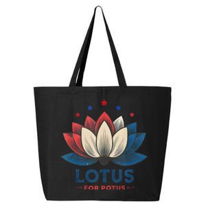 Lotus For Potus Kamala Harris 2024 Trend President Election 25L Jumbo Tote