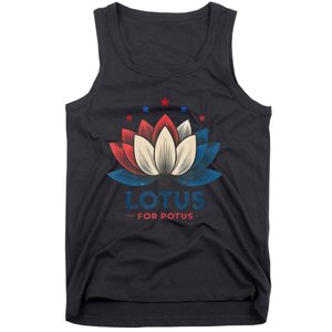 Lotus For Potus Kamala Harris 2024 Trend President Election Tank Top